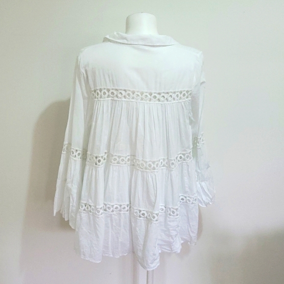 Size 8 Seed white cotton top - Picture 6 of 7